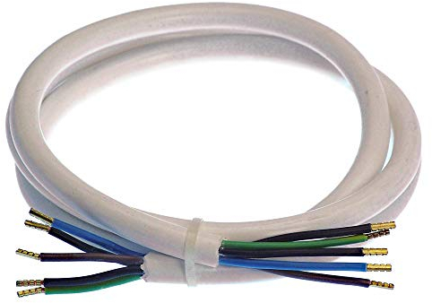 as - Schwabe 70868 Oven Connection Cable 3 m H05VV-F 5G2.5 White/IP20 Interior Use