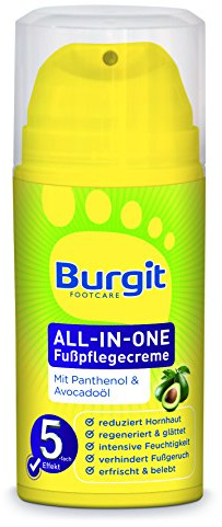 Allt-i-ett fotvårdskräm – Burgit · fotkräm – fuktkräm – 1-pack (1 x 100 g)