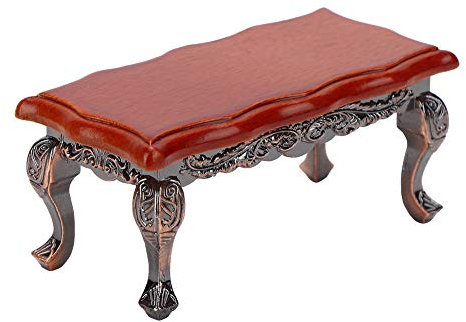 1:12 Miniatur-Puppenmöbel, simulierter Miniatur-Couchtisch mit Relief Mini-Modell Spielzeug Puppenhaus-Zubehör für Puppenhaus Spielzeug Heimdekoration Szenenaufnahme(Tabelle)