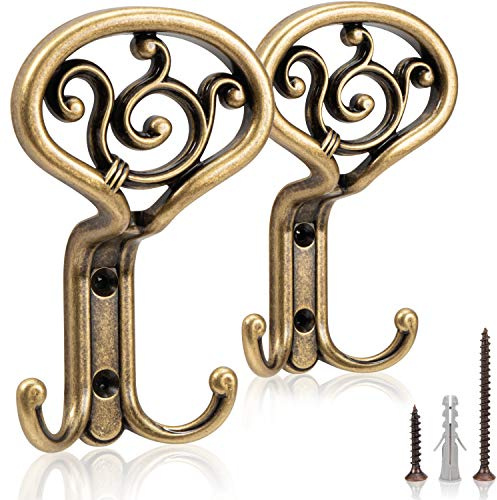 UTiLE Garderobenhaken Kleiderhaken Jackenhalter Wand 2er Set Bronze - 85 x 50 x 138 mm - Baue Dir eine moderne Garderobe, ein Garderobenpaneel oder eine schöne Garderobenleiste