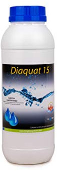 Algicida Concentrado Piscinas DIAQUAT 15 1 LITRO - Antialgas Muy Concentrado ESPUMANTE en Formato líquido -DIASA