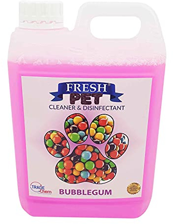 Fresh Pet Disinfectant Deodoriser Artificial Grass Cleaner for Dogs 2L | Bubblegum Fragrance - Pet-safe formula, 2L Pre-Filled, for Kennels, Catteries, Artificial Grass, Floors, and Litter Trays