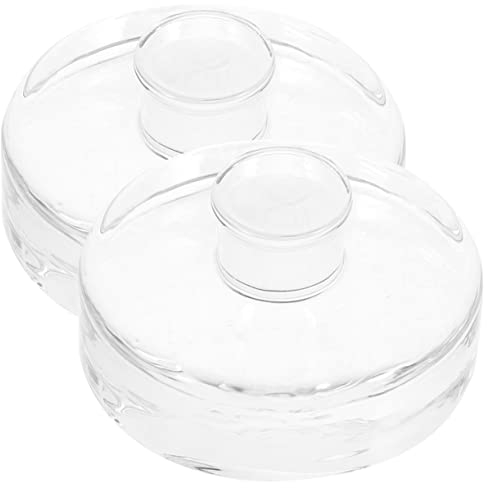 VINTORKY 2stücke Fermentierglas Gewicht Glasgewichte Für Einmachgläser Gärdeckel Glasdeckel Mit Schwere Gärgewichte Für Weithalsglasdeckel Tankdeckel