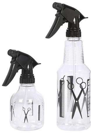 Bayli Pulverizador de peluquería, 250 ml, pulverizador manual para cabello, botella pulverizadora para plantas, botella de bomba reutilizable, botella pulverizadora de agua, botella pulverizadora para