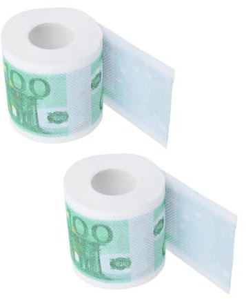EXCEART 2rollen Toilettenpapier Bunt Bedrucktes Papier Serviettenrolle Für Esszimmer Wohnzimmer Küche Büro Und Weihnachtsfeiern