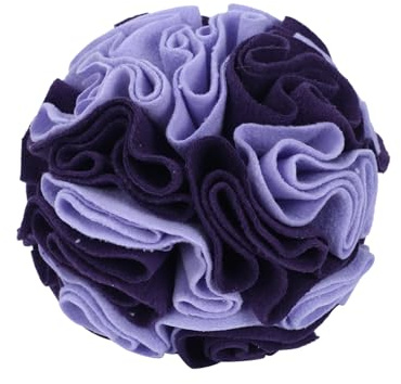 DONGKER Schnüffelball Hunde, Interaktives Schnüffelspielzeug, φ 15cm/20cm, Waschbar Hundespielzeug Intelligenzspielzeug für Kleine Mittelgroße Hunde Haustier (Noble Purple, 5.9)