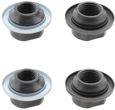 LT Easiyl 4PCS STK Fahrrad Achsmuttern für Vorder/Hinterachse 8 X 12,5 X 21 Mm Vorderachsmutter 9,5 X 21,1 X 11,9 Mm Hinterachsmutter Konusmuttern Staubschutz für Mountainbike-Training