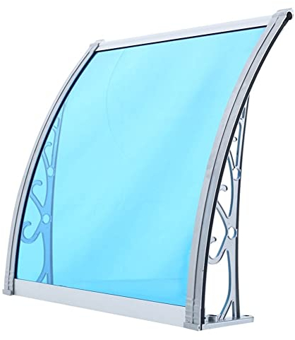 SORVA Markisen für Türen, Tür-/Fenstermarkise, gewölbte Dachüberdachungen, Terrassenüberdachung für den Außenbereich, UV-beständig, Wasser- und regenbeständig, Polycarbonat-Abdeckung, Halterung au