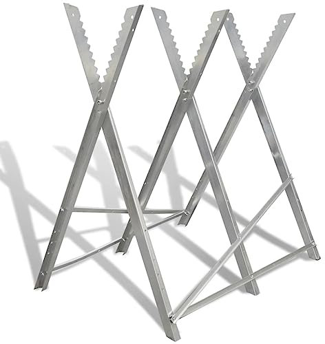 XGWKCNV Chevalet de scie galvanisé pliable pour le travail du bois
