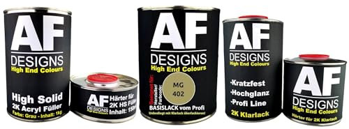 Alex Flittner Designs FÜR MG 402 Peridotm. Autolack Set 2K HS Grundierung 2K Klarlack kratzfest Lackierung Smart Repair