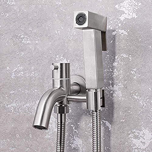 Pulvérisateur de bidet à main, robinets de bidet à main pour l'hygiène personnelle, nettoyage des toilettes, chiffon de bain pour animaux de compagnie, vadrouille à couches, rehausseur de bidet d