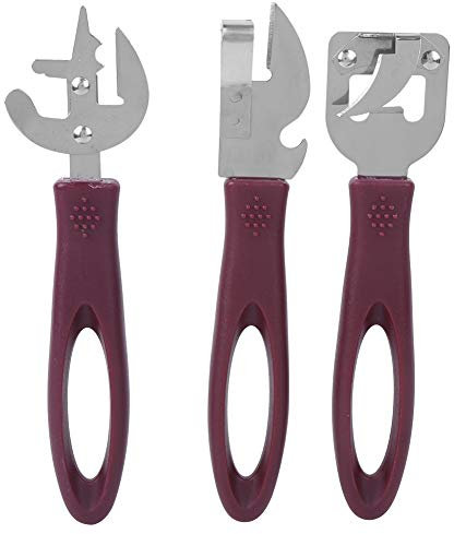 Abrelatas manuales, abrelatas manuales de acero inoxidable para acampar, kits de abridor de latas resistentes de estilo antiguo para restaurante, hogar, camping