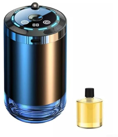 Deodorante per auto intelligente, 5 livelli regolabili, diffusore di aromi intelligente ON/OFF in base all'accensione dell'auto (contiene olio essenziale) (giallo)