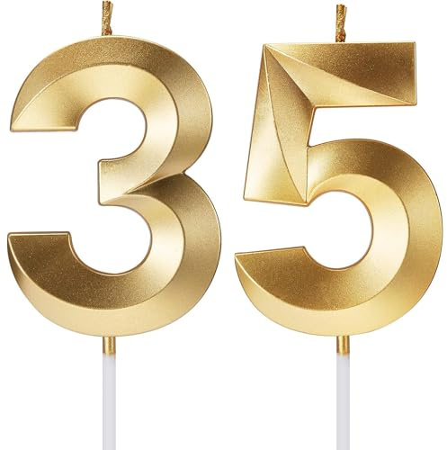Birthday Candles Number Candles Age Year for Cakes Happy Birthday 3D Designed Wedding Anniversary Party Cake Topper Decorations