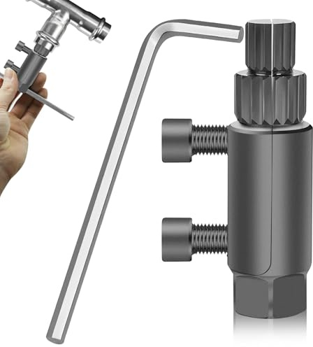 Werkzeug zum Ausdrehen von Gewinden gebrochener Rohre, Gewindedreher für gebrochene Ventile, Werkzeug zum Entfernen von Wasserhähnen, Schraubenschlüsselsatz mit, 45er Stahl für 1/2/ 3/4/ 1