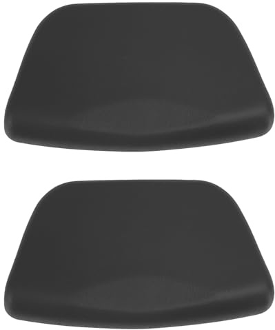 Badewannenkissen 26×15 cm PU Bademassagekissen Weiches Spa Badewannenkissen Kopfstütze Hoch Belastbares Badewannenkissens für die Nacken und Rückenstütze der Badewanne im Badezimmer (Schwarz*2)