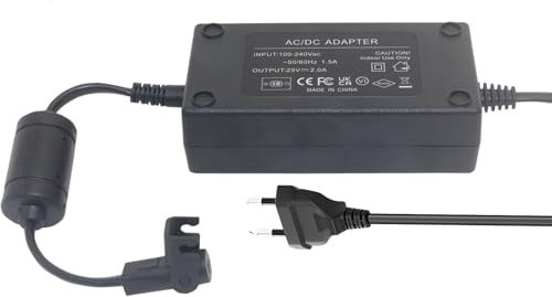Transformador Reclinable Relax, CON CABLE DE ALIMENTACION DE 2 METROS - ADAPTADOR DE de 29V 2.0A - AC/DC - Silla Elevadora motorizada - para la mayoria de Marcas de Sofás Reclinables - Masajes, etc.