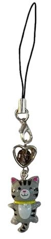 Ahuuen Charme Téléphone Mignon,Porte-Clés Pendentif Lanyard - Accessoire Antiperte Chat Décoratif pour Sacs Clés Téléphone Adultes
