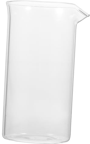 BESPORTBLE Press Coffee Glass Replacement Beaker 350ml with Smooth Polished Surface for Cafetiere 6 Cup, Suitable for Coffee and Juice Brewing