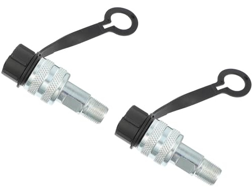Beatifufu 2 Pezzi Raccordo Rapido per Tubo Olio Connettore Resistente Attacco per Pompe Olio e Compressori Superficie Liscia e Durevole
