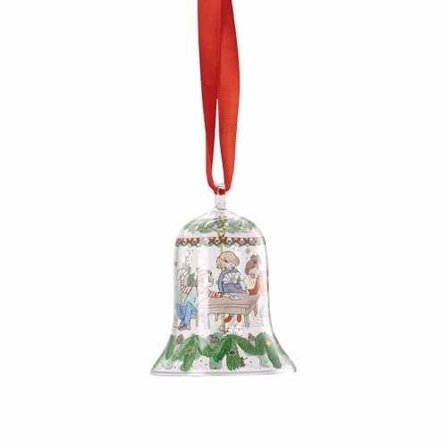Hutschenreuther Weihnachten Sammelkollektion 2025 Glasglocke Weihnachtsspiele Weihnachtsglocke, 7 cm