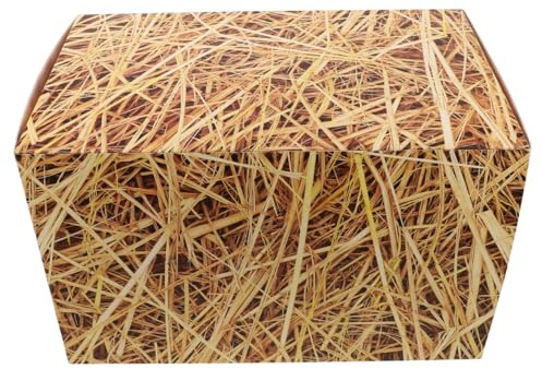 FUNNETOYU Künstliche Heuballen Deko Für Western-Cowboy-Partys Heu-Party-Box Aus Strohheu Dekorative Requisite Für Garten Halloween Und Country-Party-Dekorationen 15.75X9.84X9.84in