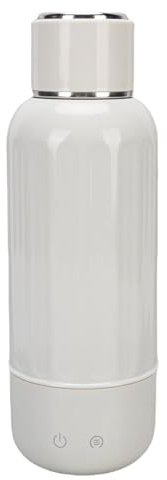 SUPYINI Petite Bouilloire Portable, 27,76 Oz 500 Ml de Voyage de Voyage électrique, Tasse de Radiateur Rechargeable avec Contrôle de la Température de L'IA, Chauffage à 360 °, pour le (Blanc)