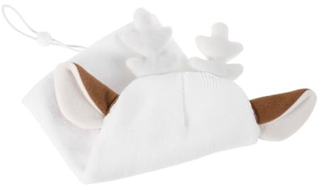 Alipis Housse de Casque de Ski à Motif Cerf Doux en Fil, Housse de Protection pour Snowboard, Bonnet Tricoté pour Sports d'hiver, Accessoires Hiver, Fête et Ski Loisirs