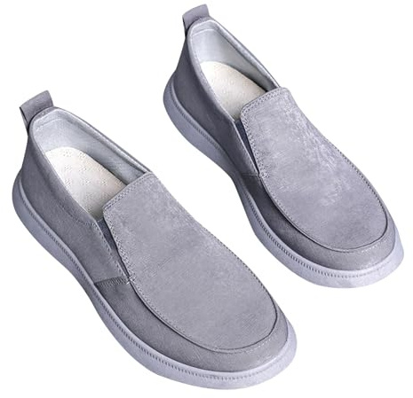Slip in scarpe, scarpe invernali da uomo, impermeabili, scarpe da trekking, scarpe da trekking, scarpe da jogging senza lacci, grigio., 38 EU