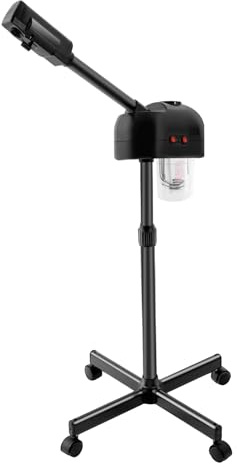 TONFEION 800W Gesichtsdampfer Gesichtssauna Verdampfer, Gesicht Dampfgerät mit Heißdampffunktion 42℃, Dampfbad Gesicht Bedampfer mit 360° Düse, Standing Gesichtssauna Höhenverstellbar 30-40cm