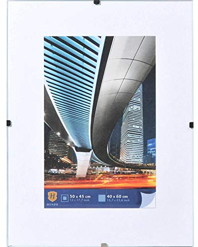 Henzo Clipframe Bilderrahmen, Glas, transparent, 40x60 cm
