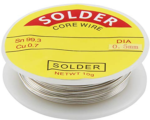 Ett McPower Lötzinn Ø0,5mm | 10g Rolle | Bleifreies Elektronik-Lötzinn für SMD-Lötstellen | 99,3% Zinn, 0,7% Kupfer | Präzises Löten