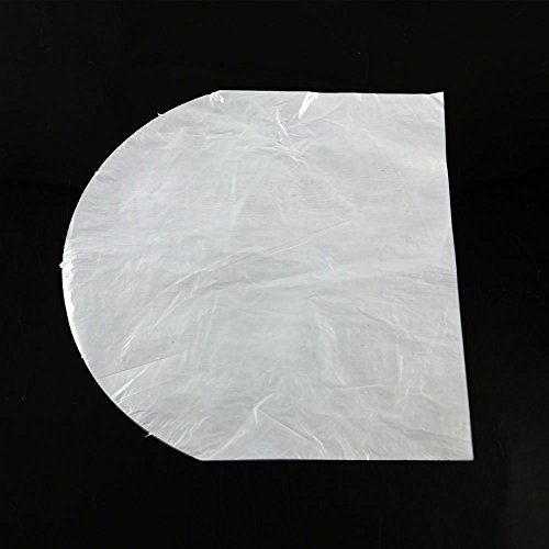 Fujiyuan 50 pcs CD DVD Disc Case Holder Plastic Wrap Sleeves Thin Bags inner Round Bottom Cover storage Accessories