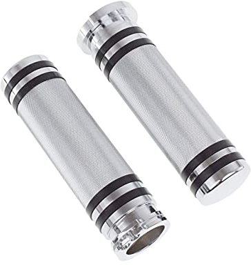 HDBUBALUS Manopole per Moto Da 1 Manopole per Manubrio Da 25 Mm Universali per Harley Sportster Touring Dyna Softail Custom 1 Paio