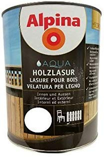 Alpina Aqua Holzlasur 2,5l weiß