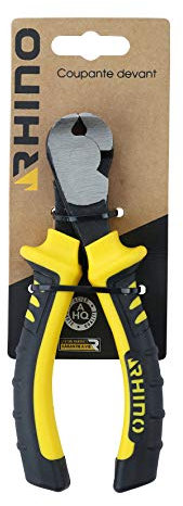 RHINO - Tenaglie - Tronchesino anteriore, 160 mm, universale, in acciaio di alta qualità, manico bimateriale, lunga durata, lunghezza 160 mm, disponibile in varie misure