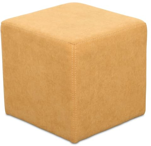 Staboos Sitzwürfel 42cm - Hochwertiger Sitzhocker Pflegeleichter Pouf Hocker - Sitzpouf mit nur 4kg - Sitzcube als perfekte Sitzgelegenheit (Coral_20)