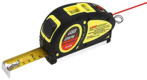 Di Tutto Per Tutti® Laser Level Pro 3 Multifunzione Livella Metro Laser 3 in 1 Portatile Con Puntatore Portatile Misura Livello Di Precisione 550 CM