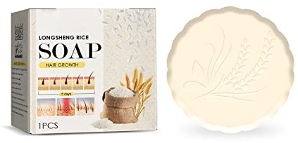 MQSHUHENMY Rice Water Shampoo and Conditioner, Anti-Hair Loss Rice Shampoo Bar, 2 in 1 Fermented Rice Water for Hair Growth Moisturizing Unscented Solid Shampoo Bar, Rice Shampoo Soap (1Pcs)