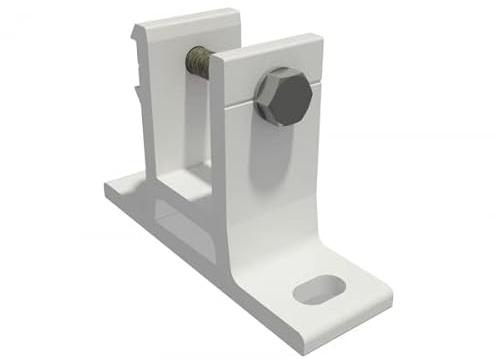 Leudus LUP058, 35mm, Aluminium, weiß, 2-Stück, Markisen Wandhalterung Wandkonsole mit Befestigung
