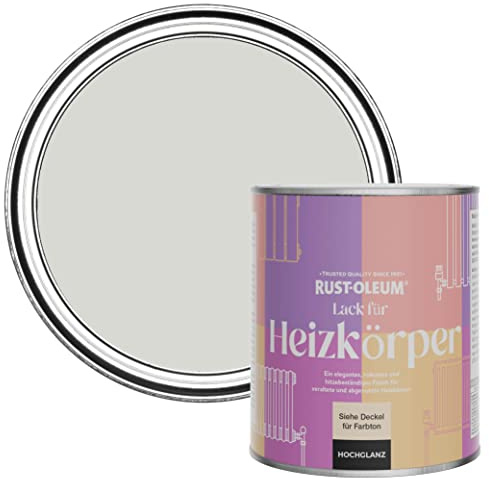 Rust-Oleum Grey Heat Resistant Radiator Paint in Gloss Finish - Winter Grey 750ml