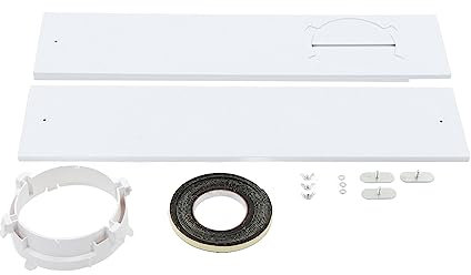Air Conditioner Window Seal, AC Window Seal Kit Adjustable Height 130mm Hose for Midea, Air Conditioner Accessories, AC Window Kit