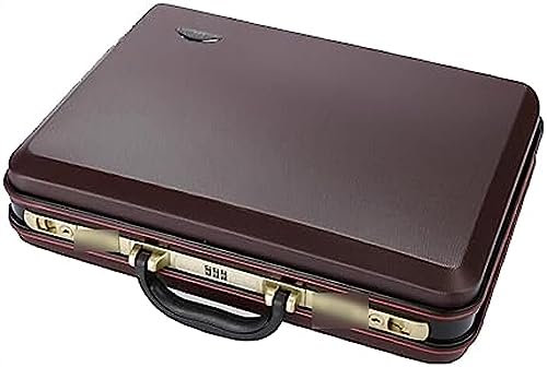 PAREKS Aktentasche Tragbare Passwortbox Dokumente Datenbox Werkzeuge Instrumentenbox Boarding Reisebox Geldkoffer (Farbe: Rot, Größe: 16 Zoll) (Color : Red, Size : 16in)