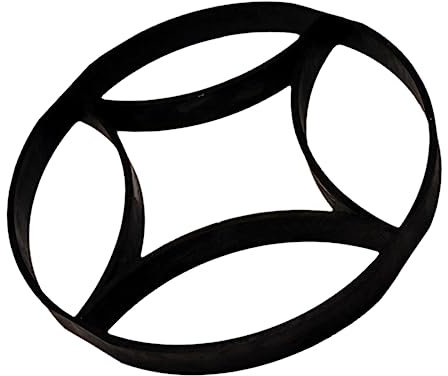 VANZACK Diy Pflasterform Rund Schwarz Wiederverwendbare Schalungsform Aus Langlebigem Material Für Gartentrittsteine Gartenwege Und Betonplatten Einfach Zu Reinigen Für Kreative Bodenflies