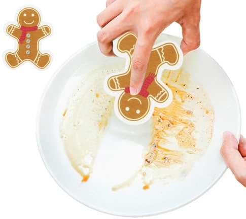 Küchenschwämme Holiday Edition - Festliche Farben, Spülschwamm Mit Weihnachtsmann-Design | Schrubberschwamm Für Töpfe Und Pfannen, Effizienter Reinigungsschwamm Für Weihnachten, Weihnachtliche Dekorat