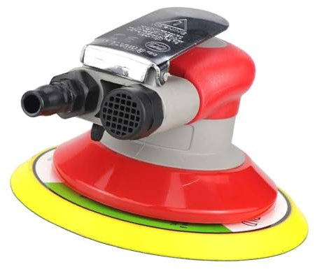 LIJADORA Orbital de aire neumática de 5/6 pulgadas, máquina de lijado de aire de 125/150mm, pulidora, herramienta de aire, Pulido de metales for carpintería de coche Alta eficiencia para madera, compu