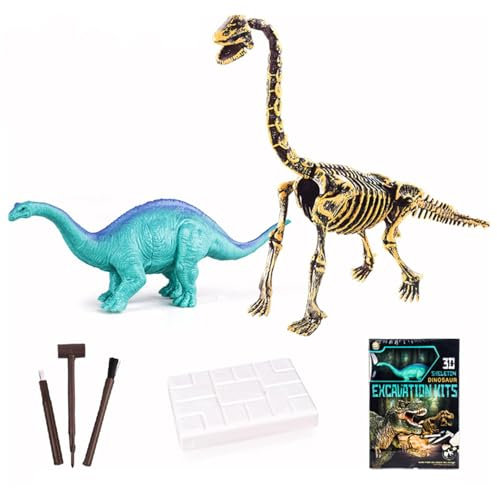 Dinosaurier-Ausgrabungssets für Kinder – Archäologisches Spielzeug für Kinder, Dino-Set zum Graben und Spielen | Wissenschaftliche Experimentiersets mit Dino-Spielzeug | Osterkorb / Strumpffüller, wis