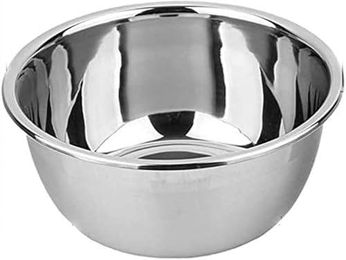 Notcilgias rostfri skål, blandningsskål rostfritt stål, multifunktionell metallskål, köksskål salladsskål, diskmaskinssäker, 1 st, 40 cm (40 cm)