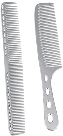 SAFIGLE 2piezas Peine Fino De y Horquilla Peine Inoxidable Para Organizador De Peluquería De Masaje Cabello y Cabelludo