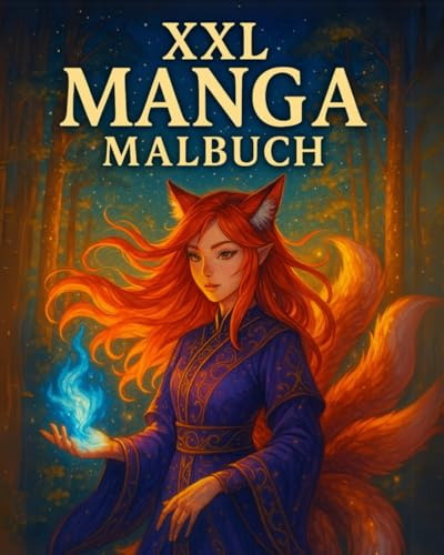 XXL Manga Malbuch: 100 Ausmalbilder für Manga-Fans - Großes Malbuch im Manga-Stil